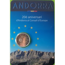Andorra 2014 2 Euro Andorra in Consiglio UE FDC