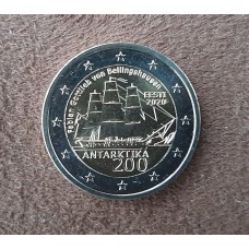 Estonia 2020 2 Euro Antartide FDC